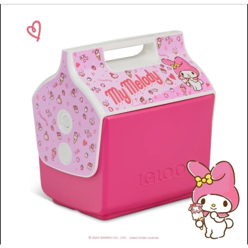 My Melody x Igloo 50th Anniversary Little Playmate 7 Qt Cooler