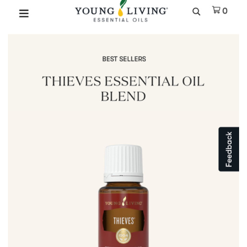 Young Living Thieves Essential Oil Blend
