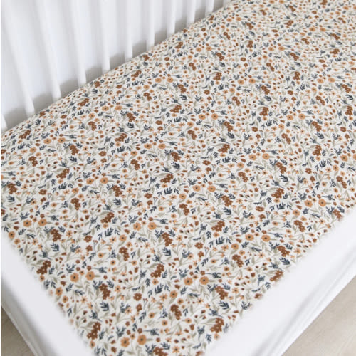 Muslin Crib Sheet | Harvest Floral