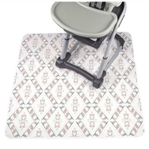 Baby Splat Mat for Under High Chair - Washable Waterproof Baby Floor Mat 51"x51" - - Westbound