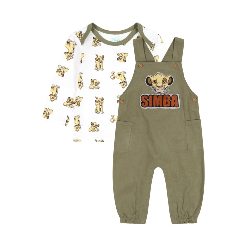 The Lion King Baby Boy Overall Set, Sizes 0/3 Months - 24 Months