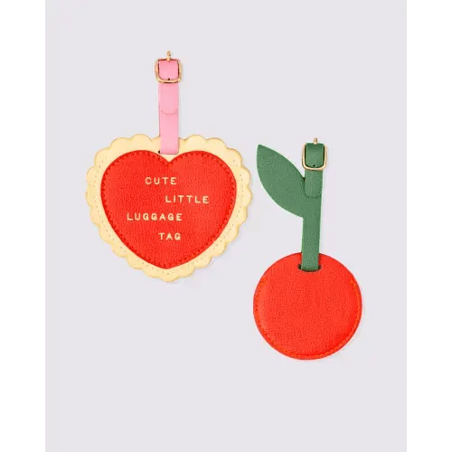 Luggage Tag Set – Heart and Cherry | Travel Tags | ban.do