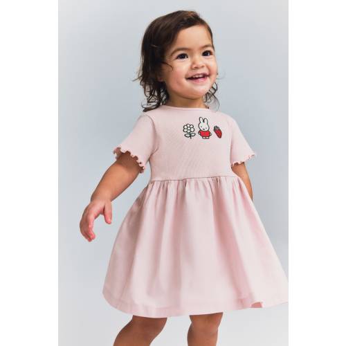 EMBROIDERY-DETAIL COTTON DRESS