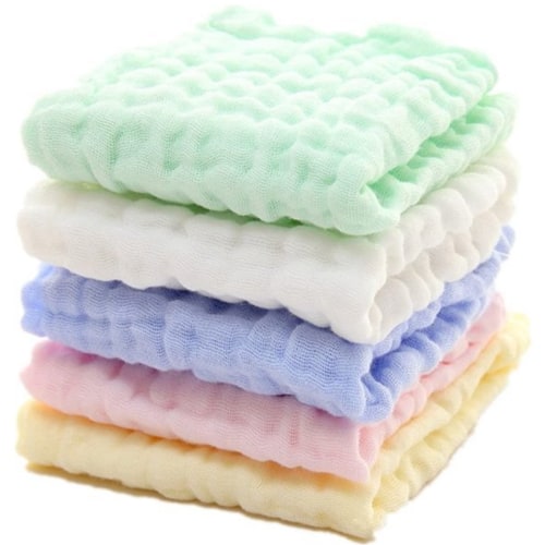 10PCS Baby Towels Cotton Baby Washcloths Soft Newborn Baby Face Towel Natural Baby Muslin Washcloths and Towels for Sensitive Skin