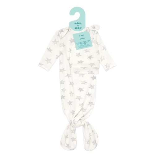 Snuggle Knit Newborn Gown + Hat Set Star | aden + anais