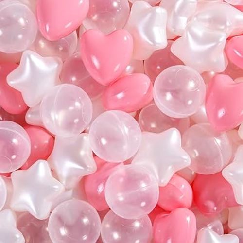 Ball Pit Balls 100 200 500 1000 Plastic Balls for Toddlers Phthalate Free BPA Free Crush Proof Balls in Reusable Play Toys for Kids with Storage Bag Indoor Outdoor