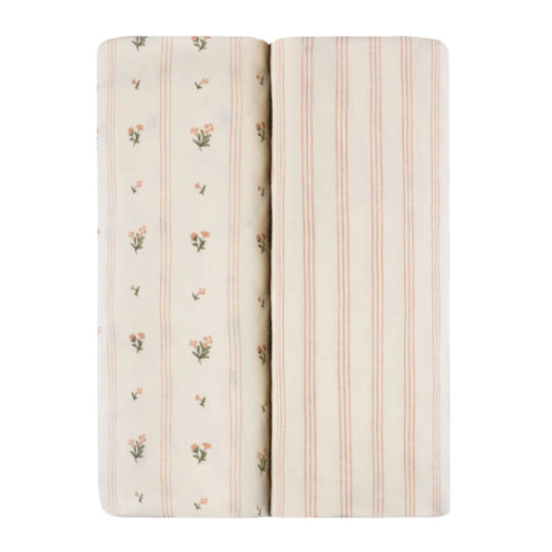 Linear Floral Bassinet Sheet Set – Ely's & Co.