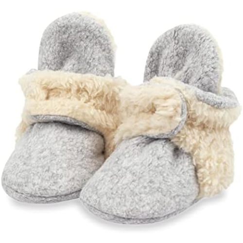 Zutano Unisex Fleece Baby Booties, Two Snap Closure, Newborn to 24 Months