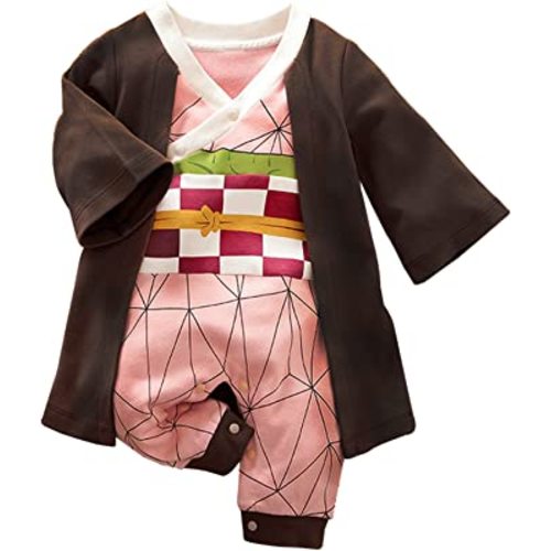 Newborn Baby Jumpsuit Long Sleeve Cute Cartoon Anime Jumpsuit Toddler Cosplay Clothes Jumpsuit Set