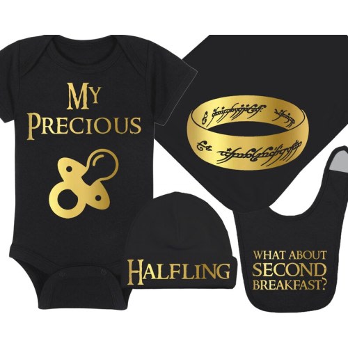 LOTR Baby Onesie® / Hat / Blanket / Bib Package Combinations My Precious / Halfling / One Ring / Second Breakfast - Etsy