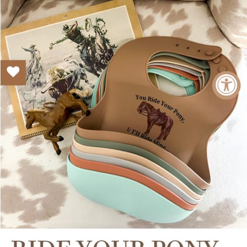 Ride Your Pony Silicone Bib