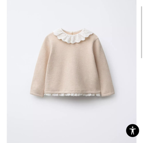 LACE KNIT SWEATER - Light beige | ZARA United States