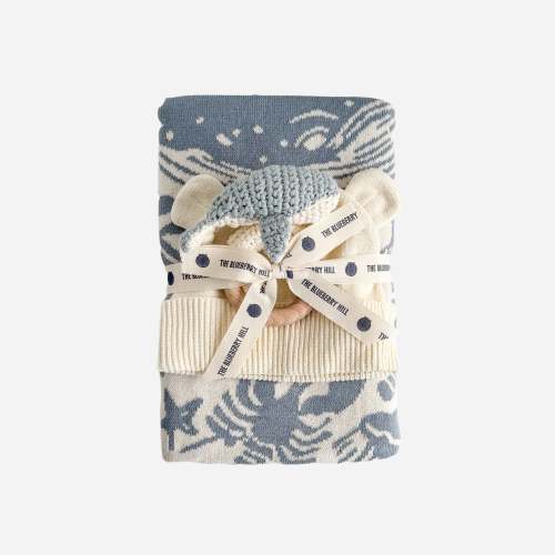 Cotton Baby Nautical Gift Set, Whale