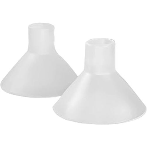 Breast Pump Cushion – Soft Stretchy Clear Plastic Insert for Flange Comfort, Fit - Breastfeeding Essential - BPA Free, Food Safe – Fits 21mm, 22mm, 23mm, 24mm, 25mm, 26mm, 27mm, 28mm (1 Pair)