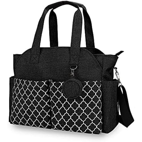 Lmbabter Diaper Bag Tote with Changing Station Upgrade Multi-Function Baby Bag with Adjustable Shoulder Strap
