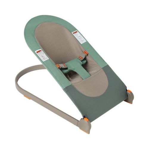 Boon Slant Portable Lightweight Folding Baby Bouncer Seat For Infants - Green