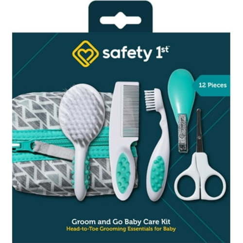 Safety 1st Groom & Go Baby Care Kit, Pyramids Aqua