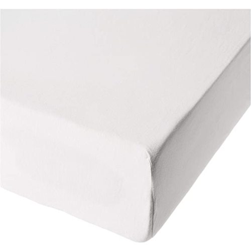 HonestBaby Baby Organic Cotton Fitted Crib Sheet - One Size - Bright White