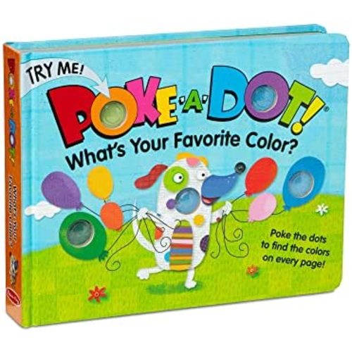 Melissa & Doug Children's Book - Poke-a-Dot: What’s Your Favorite Color (Board Book with Buttons to Pop)