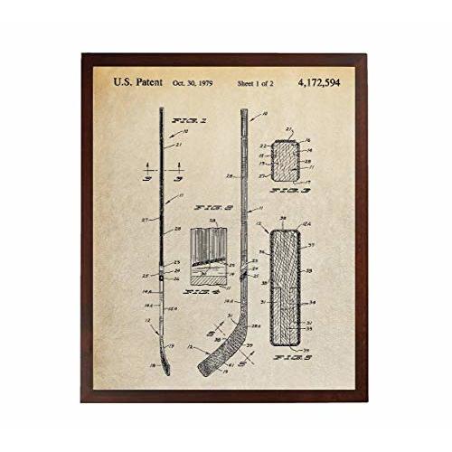 Hockey Stick Patent Print Ice Hockey Gifts Hockey Room Decor Hockey Player NHL Ice Hockey Poster TDP1101