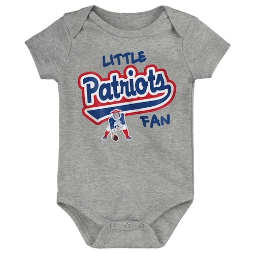 Newborn & Infant Heather Gray New England Patriots Retro Bodysuit
