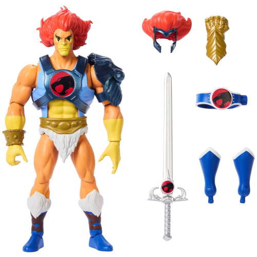 Masters of the Universe Origins & ThunderCats Lion-O Action Figure, 1980s Posable Crossover Toy