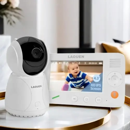 video baby monitor ips screen baby monitor camera audio long - Temu