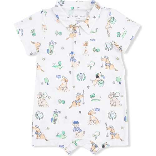 Polo Shortie, Country Club Dogs Neutral - Angel Dear | Maisonette