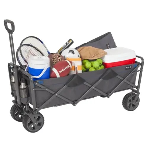 Mac Sports Deluxe Extended Folding Wagon with Brakes