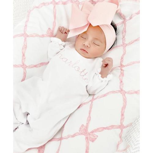 Baby Girl Coming Home Outfit Monogrammed Ruffle Romper Pima - Etsy
