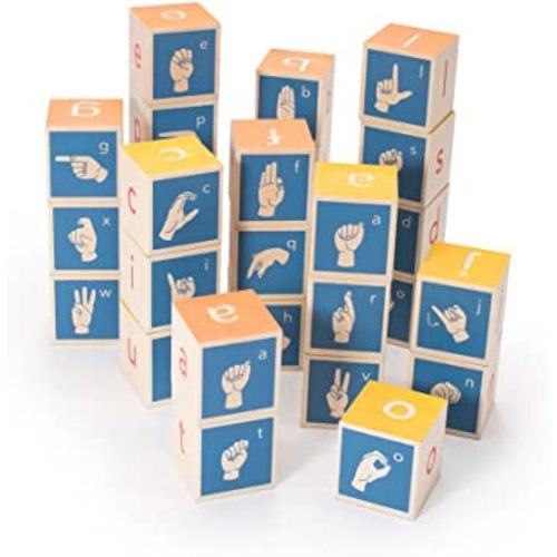 Uncle Goose American Sign Language Blocks - Made in The USA