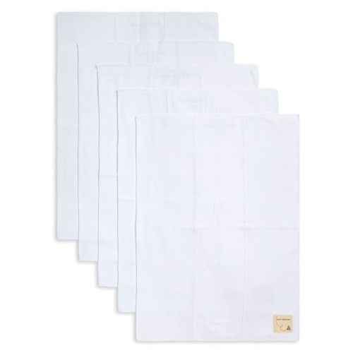 Burts Bees Baby Infant Burp Cloths, 100% Organic Cotton Extra Absorbent Soft Fabric Drool Cloths, 5-Pack Newborn Must-Have Essential Large Burping Cloths, One Size 17 x 11.75 Inches