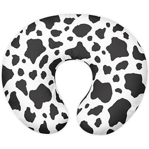 Cow Print Nursing Pillow Cover for U-Shaped Feeding Pillow Cowhide Breastfeeding Pillow Slipcover Hidden Zipper Design Soft and Skin-Friendly