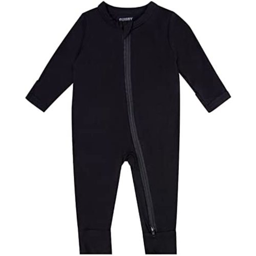 GUISBY Baby Footless Rompers, Rayon Pajamas 2 Way Zipper with Long Sleeve Sleeper