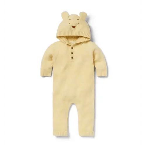 Baby Sunny Yellow Heather Disney Winnie The Pooh Baby Hooded One-Piece by Janie and Jack