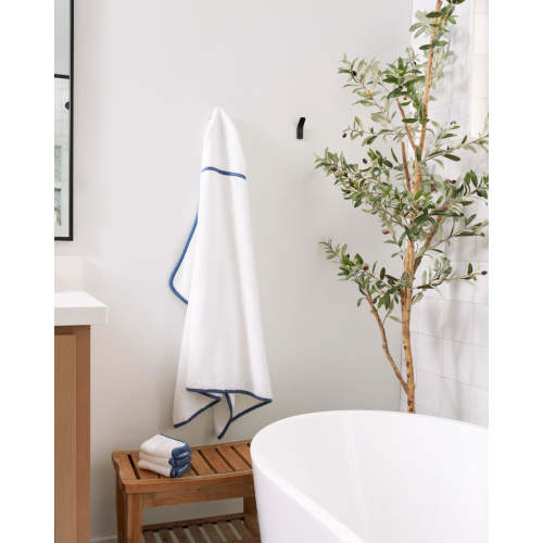 The Hooded Towel + 2 Washcloth Set  / Coconut / Sage