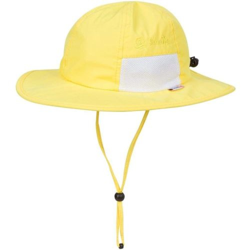 SwimZip Kid's Sun Hat - Wide Brim UPF 50+ Protection Hat for Baby, Toddler, Kids - Yellow