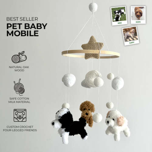 MY DOLLFY Pet Universe | Custom Crochet Pet Nursery Baby Mobile – My Dollfy