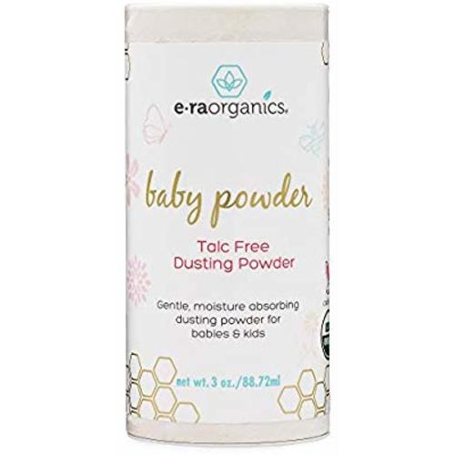Baby Powder Talc Free - USDA Certified Organic Dusting Powder for Excess Moisture & Chafing That’s Actually Good for Your Skin- Non Toxic, Non-GMO, Cruelty Free Era-Organics
