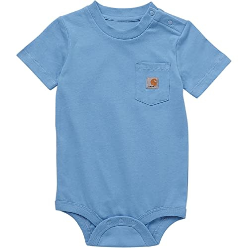 Carhartt baby-girls Short-sleeve Bodysuit Pocket T-shirt Onesie