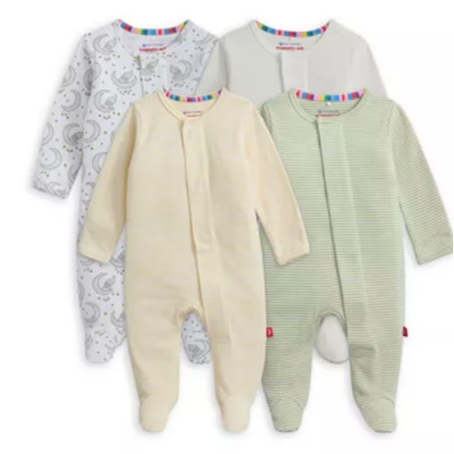 Unisex Footie Bundle, Pack of 4 - Baby