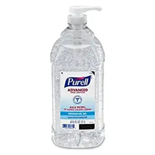 Purell Advanced Hand Sanitizer Refreshing Gel, Clean Scent, 2-Liter Pump Bottle (Pack of 1). 9625-04 - 67.6 Fl Oz (Pack of 1)