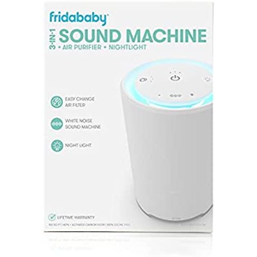 3-in-1 Sound Machine, Air Purifier + Nightlight with 3 Fan Speeds and Easy-Change Filter by Fridababy