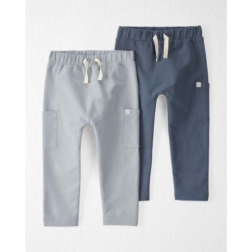 Blue, Grey Toddler 2-Pack Organic Cotton Pants