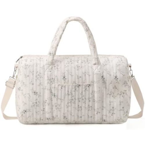 Diaper Tote Bag Organizer Handbag Floral Mommy Bag Nappy Boston Storage Duffle Quilted Infant Carriages for Women Outdoor