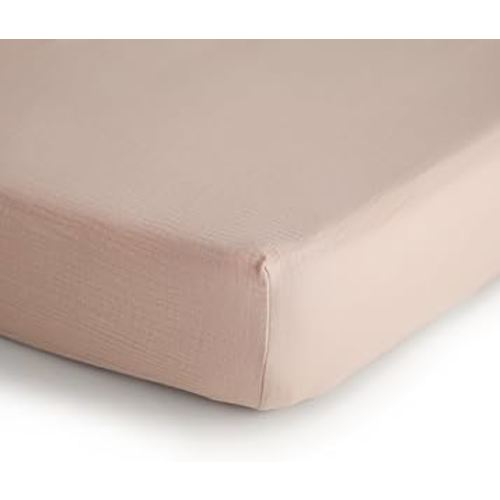 Amazon.com: mushie Extra Soft Muslin Fitted Crib Sheet | 192 Thread Count | 28"x 52" (Blush) : Baby