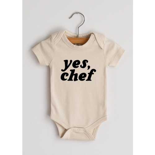 Yes, Chef Organic Onesie - Cream