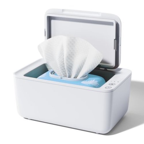 Kisdream Baby Wipe Warmer, Wipe Warmer and Baby Wet Wipes Dispenser, Wipes Warmer for Newborn Baby Evenly Heated, Portable Wipe Warmer Smart Control, Diaper Warmer Large Capacity Wipe Dispenser Nurse