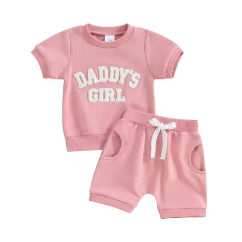 FIOMVA Baby Girl Easter Outfit Toddler T Shirt Shorts 2pcs Set Infant Bunny Matching Suit Newborn Boy Summer Clothes