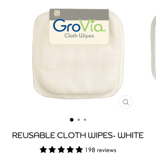 Reusable Cloth Wipes- White – GroVia